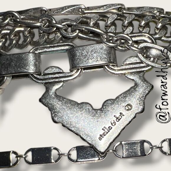 Stella & Dot Silver Sutton 5-in-1 Statement Necklace - Picture 8 of 10